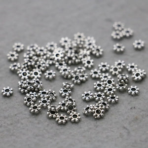 10PCS Metal Snow Beads 6mm for Bracelet Necklace DIY Jewelry Making