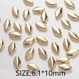 10PCS Spacer Beads Brass 14K Plated DIY Jewelry Making Accessories