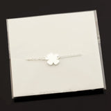 10PCS Stainless Steel Lucky Clover Heart Charm Bracelet For Women