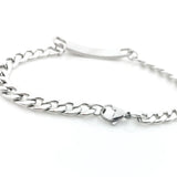 10PCS Stainless Steel Cuban Chain Bracelet for Engraving DIY