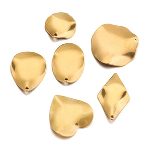 10PCS Stainless Steel Distortion Uneven Earring Charms DIY Dangle Earrings