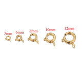 10PCS Stainless Steel Spring Ring Clasps Connectors DIY Jewelry Making