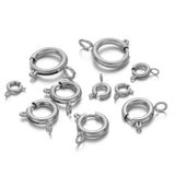 10PCS Stainless Steel Spring Ring Clasps Connectors DIY Jewelry Making