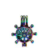 10PCS Steering Wheel Charm Pearl Cage Locket Aromatherapy Diffuser Pendant