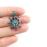 10PCS Steering Wheel Charm Pearl Cage Locket Aromatherapy Diffuser Pendant