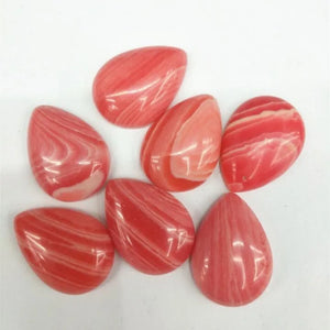10PCS Red Rhodonite Stone Teardrop Cabochons Beads 10x14mm 13x18mm 18x25mm