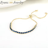 10PCS Tennis Chain Bracelets Cubic Zircon Crystal Women Wedding Party Gift