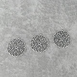 10PCS Tibetan Silver Flower Filigree Branch Charms Pendants 37x37mm