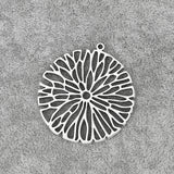 10PCS Tibetan Silver Flower Filigree Branch Charms Pendants 37x37mm