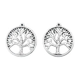 10PCS Tree of Life Charms Pendant DIY Jewelry Making Crafts 33*33mm