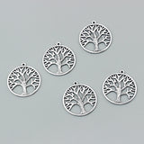 10PCS Tree of Life Charms Pendant DIY Jewelry Making Crafts 33*33mm