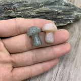10PCS Natural Quartz Crystal Mushroom Charms