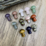 10PCS Natural Quartz Crystal Mushroom Charms