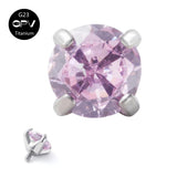 10PCS Titanium G23 0.9mm Thread Stud Lip/Nose Jewelry