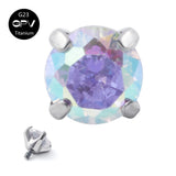 10PCS Titanium G23 0.9mm Thread Stud Lip/Nose Jewelry