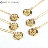 10PCS Top Letters Necklace Alphabet Initial Pendant Necklace Daily Jewelry