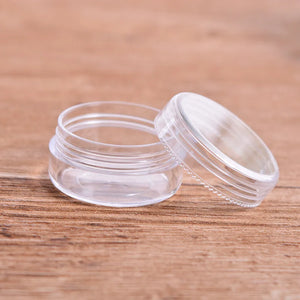 10PCS 10g Transparent Plastic Containers for Stud Earring Jewelry Storage