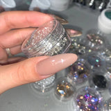 10PCS 10g Transparent Plastic Containers for Stud Earring Jewelry Storage