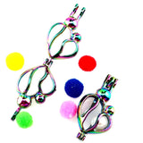 10PCS Heart Pearl Cage Locket Pendant Aromatherapy Diffuser Gift Necklace