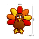 10PCS Turkey Beads Silicone Charms for DIY Pen and Pacifier Chain