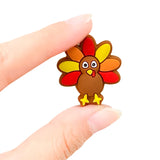 10PCS Turkey Beads Silicone Charms for DIY Pen and Pacifier Chain