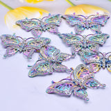 10PCS Vintage Rainbow Butterfly Charm Pendant Gothic Jewelry Supplies