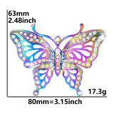 10PCS Vintage Rainbow Butterfly Charm Pendant Gothic Jewelry Supplies