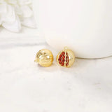 10PCS Watermelon Charms Pendants Plated Copper Zirconia High