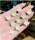 10PCS Bridal Hair Claws Crystal Flowers Metal Clips Women Hair Accessories