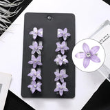 10PCS Bridal Hair Claws Crystal Flowers Metal Clips Women Hair Accessories