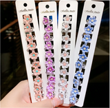 10PCS Bridal Hair Claws Crystal Flowers Metal Clips Women Hair Accessories