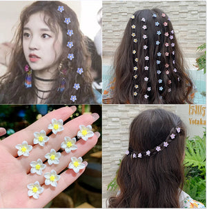 10PCS Bridal Hair Claws Crystal Flowers Metal Clips Women Hair Accessories