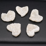 10PCS Agates Irregular Heart Bead Natural Stone Healing Ornament