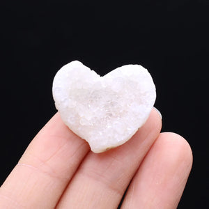 10PCS Agates Irregular Heart Bead Natural Stone Healing Ornament