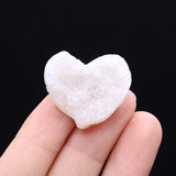 10PCS Agates Irregular Heart Bead Natural Stone Healing Ornament