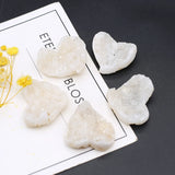 10PCS Agates Irregular Heart Bead Natural Stone Healing Ornament