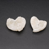 10PCS Agates Irregular Heart Bead Natural Stone Healing Ornament