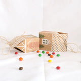 10PCS House Shaped Snack Candy Box Merry Christmas Packaging XMAS Party