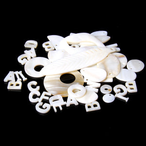 10PCS Mother of Pearl Shell Pentagram Beads for DIY Necklace Earrings