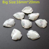 10PCS Mother Pearl Shell Leaf Beads Earrings Pendants DIY