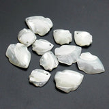 10PCS Mother Pearl Shell Leaf Beads Earrings Pendants DIY