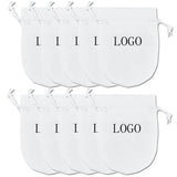 10PCS Ribbon Flannel Bag Pouch Jewelry Organizer