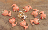 10PCS Yellow Bear Charms, Enamel Little Bear Pendants #92998