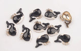 10PCS Yellow Bear Charms, Enamel Little Bear Pendants #92998