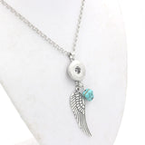 10PCS Vintage Angel Wing Snap Necklace for Snap Jewelry
