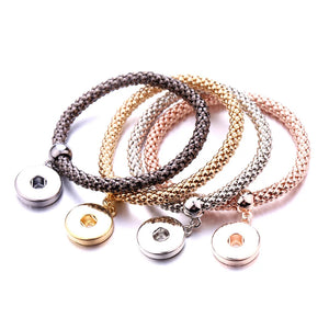 10PCS Snap Bracelets&Bangles Popcorn Chain Bracelet Snap Jewelry for Women