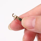 10PCS Metal Geometric Water Drop Crystal Charm Earring Jewelry Making