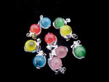 10PCS Mixed Natural Opal 12mm Beads Pendant - Baby Dolphin