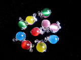10PCS Mixed Natural Opal 12mm Beads Pendant - Baby Dolphin