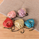 10PCS Chinese Silk Brocade Jewelry Storage Drawstring Pouch